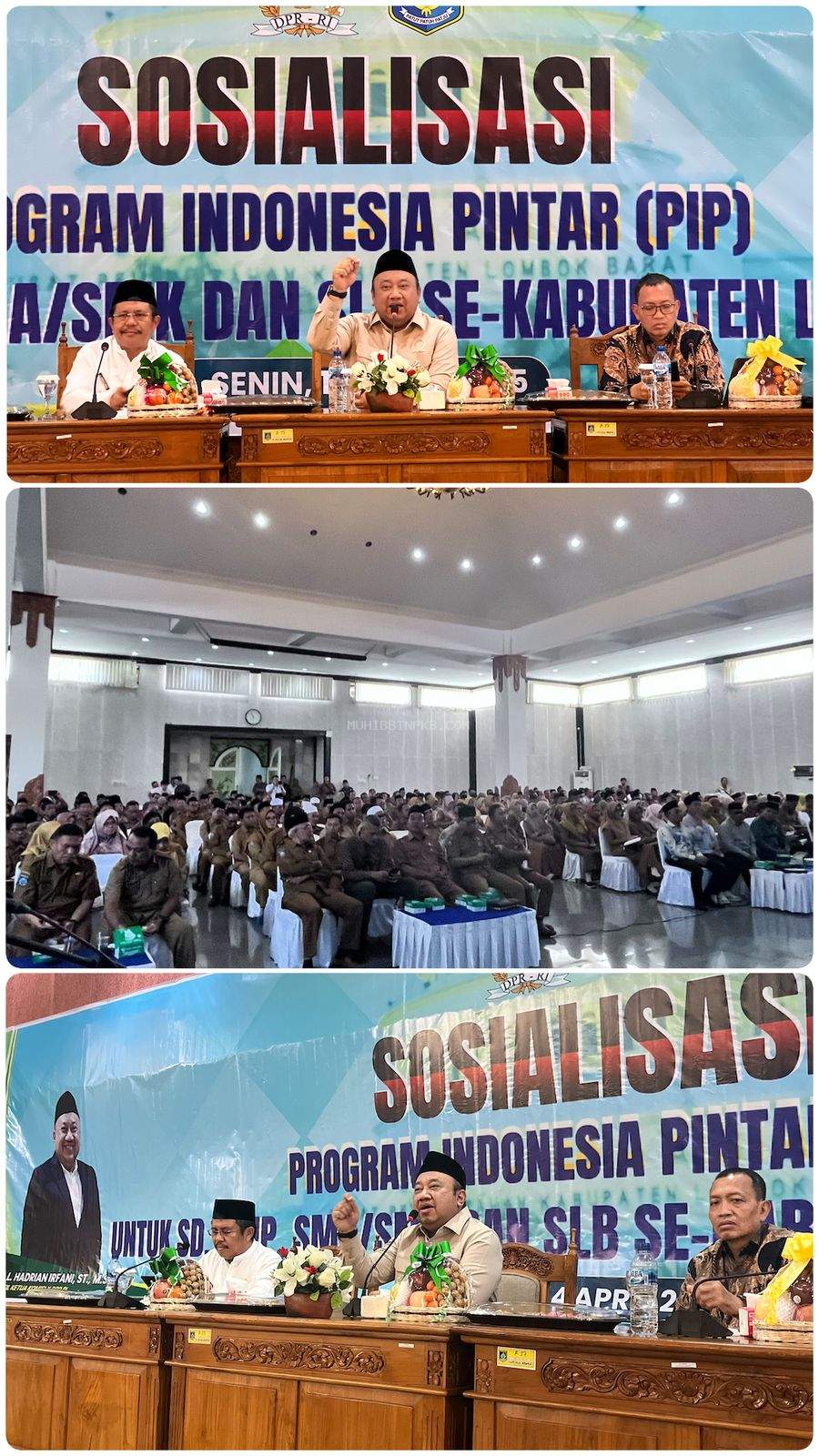 Wakil Ketua Komisi X DPR RI Lalu Hadrian Irfani Sosialisasikan Program PIP di Lombok Barat